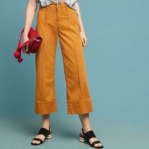Anthropologie Chino Wide Legged Pants Size 8